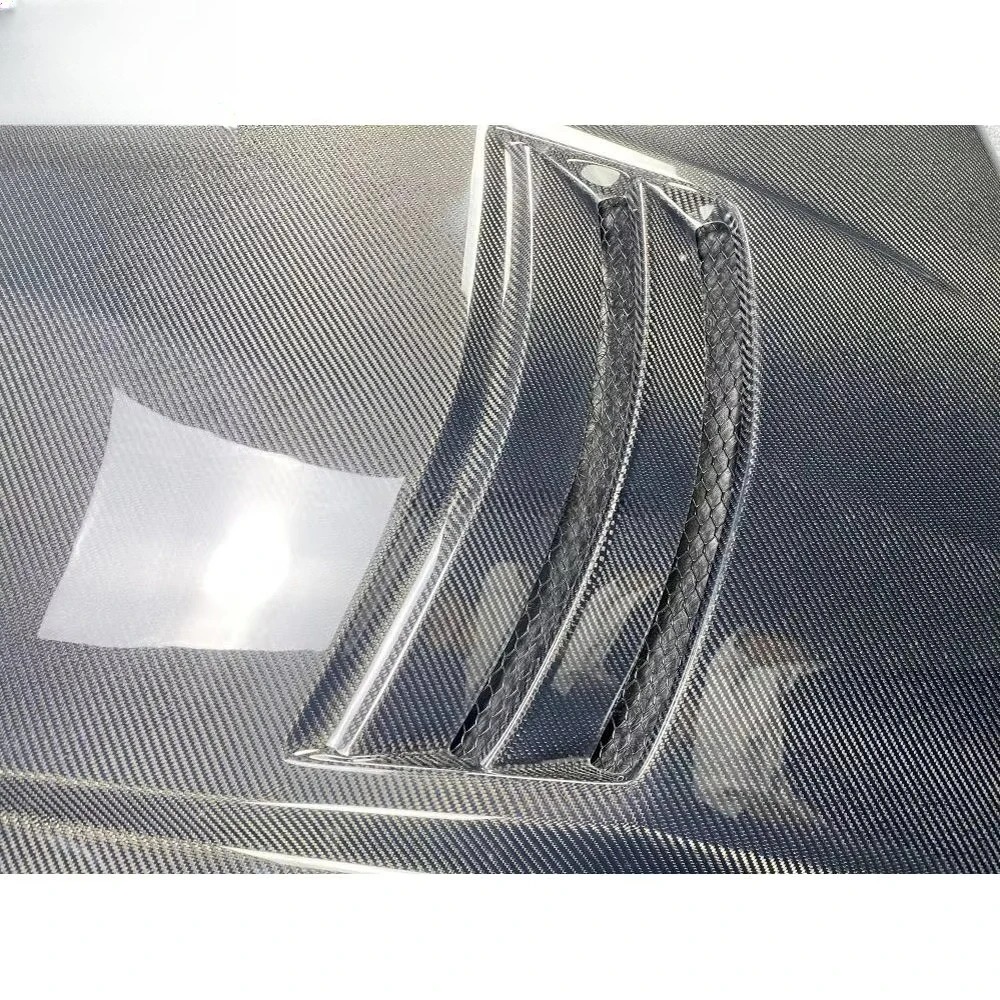 V Style Single Sided Carbon Fiber Front Engine Hood Vent Cover for XTS Car Hood